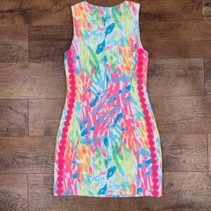 Lilly Pulitzer Mila Shift Dress sparkling sands size 00